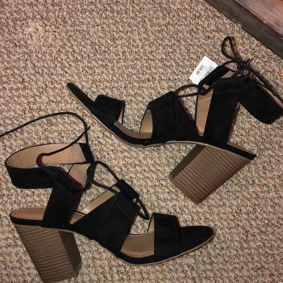 Merona Shoes - MERONA BLACK SANDALS WITH HEEL | W /TAGS | SIZE 11